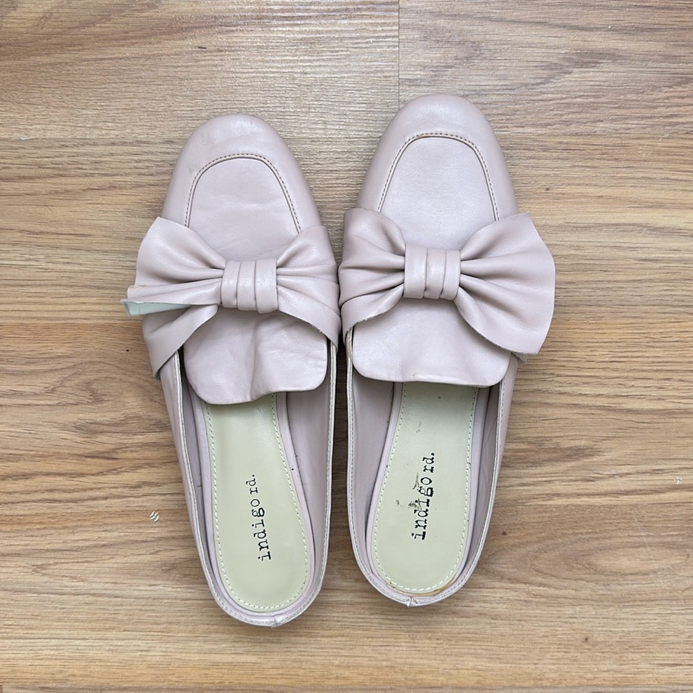 Pink Bow Mules